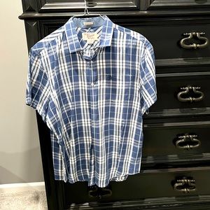 Original Penguin XL Plaid Button down Short Sleeve Slim Fit